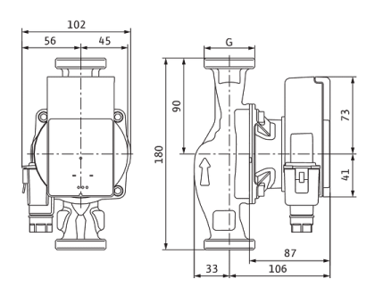 Циркуляционный насос Wilo Atmos PICO 30/1-8 (4232697)