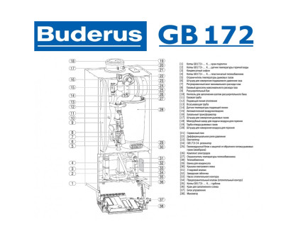 Buderus logamax GB172-35 i белый